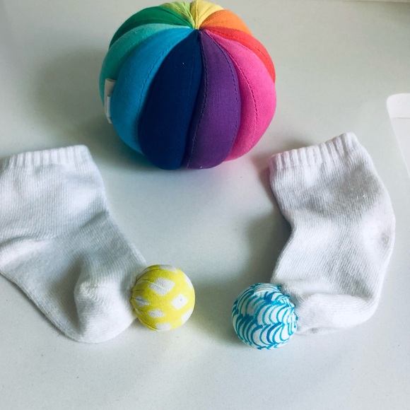 Loveveri Other - Rainbow  Ball, Sound Socks  and Senser Play Guide by  Loveveri  5-6 months.